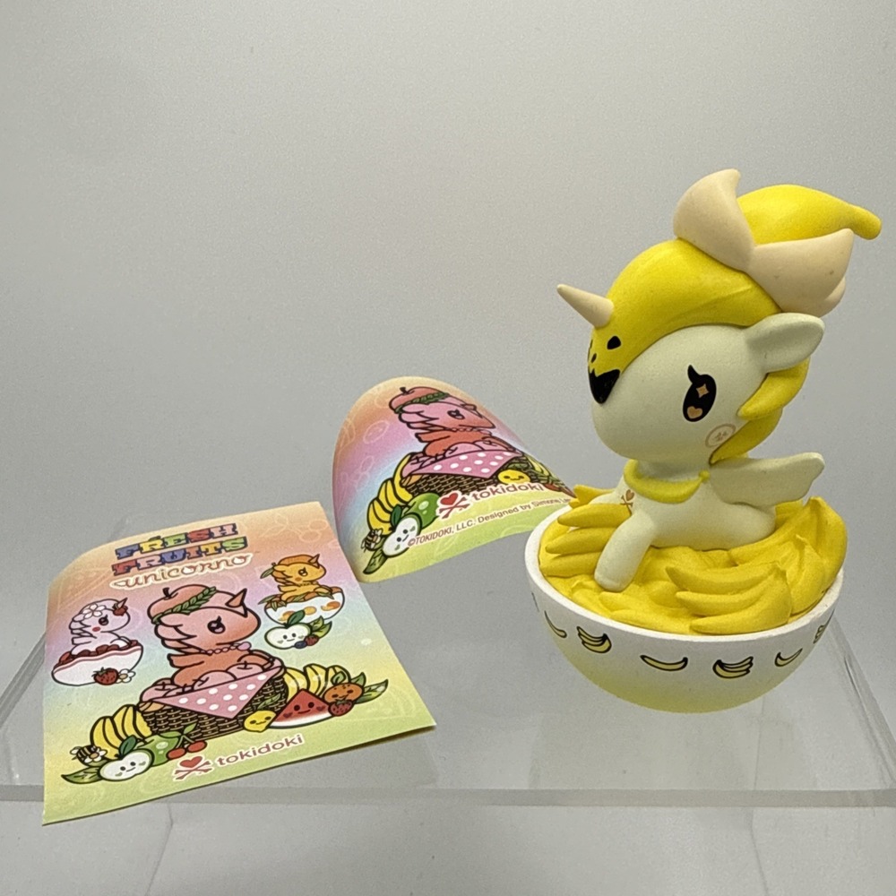 Tokidoki Fresh Fruits Unicorno Blind Box Banana Bestie No Box w Sticker & Insert